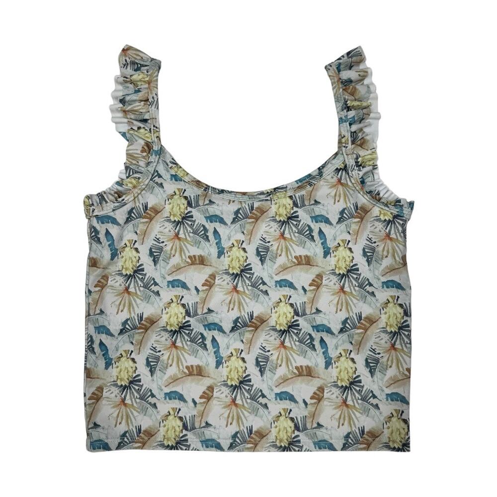 Kortni Jeane Gone Bananas Bikini Set Small High Waisted Bottons Longline Top - Picture 2 of 12